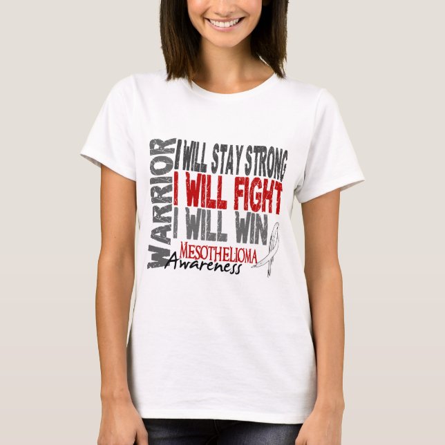 Camiseta Guerreiro do mesotelioma (Frente)