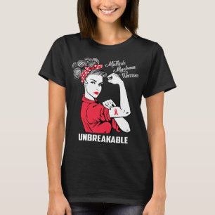 Camiseta Guerreiro do mieloma múltiplo inquebrável