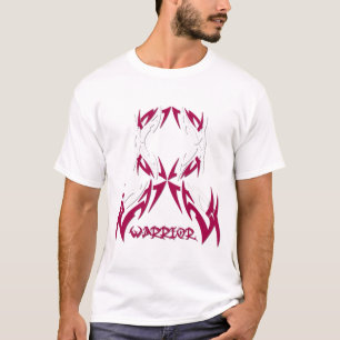 Camiseta Guerreiro dos homens do cancer de garganta tribal