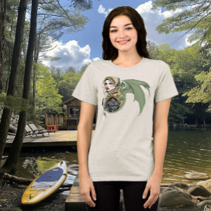 Camiseta Guerreiro Elfo Dragão Fantasia Mágico Medieval Pês