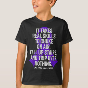 Camiseta Guerreiro Engraçado da Epilepsia Conscientização d