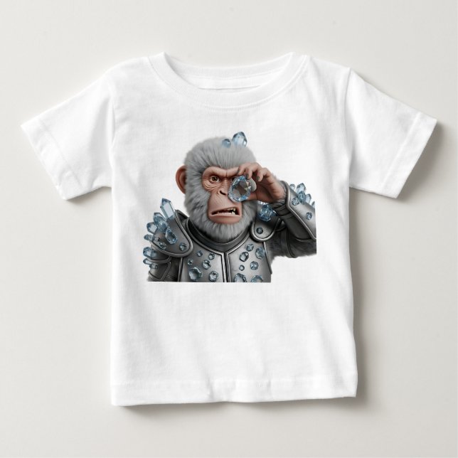 Camiseta Guerreiro Fantástico de Macaco Blindado Inspeciona (Frente)