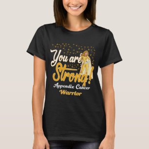 Camiseta guerreiro forte do cancer apêndice