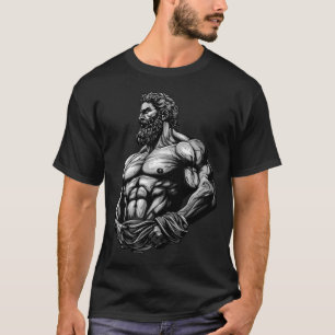 Camiseta Guerreiro Grego Musculação Academia Músculos Fitne