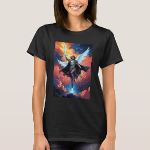 Camiseta Guerreiro Guardião do Céu Arcanjo Miguel