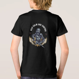 Camiseta Guerreiro Ilustrativo Mantenha a Calma e o Control