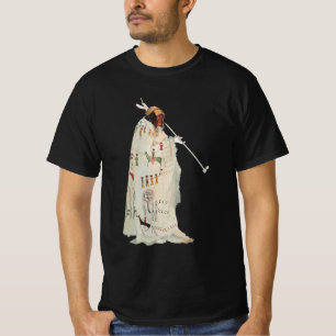 Camiseta Guerreiro Indiano com Retrato de Tubo por Karl Bod