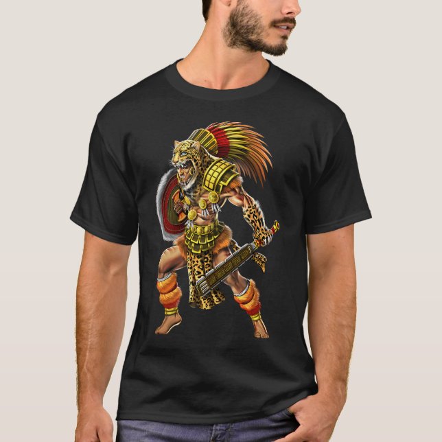 Camiseta Guerreiro Jaguar Asteca (Frente)