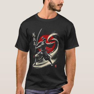 Camiseta Guerreiro Japonês Samurai Ninja Japão Homens Mulhe