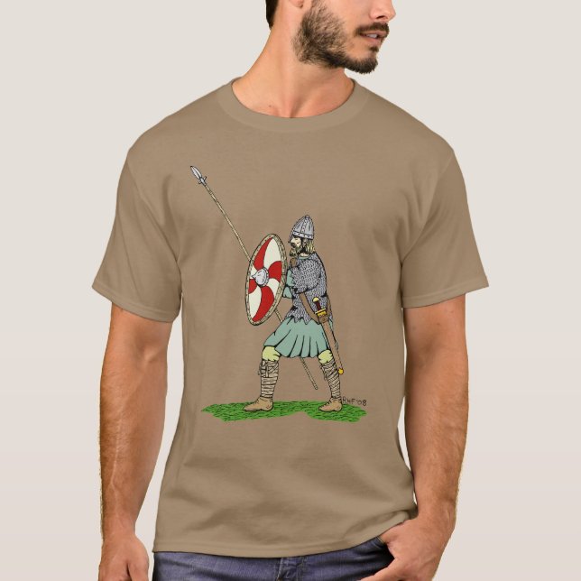 Camiseta Guerreiro Medieval Inglês/Saxão (Frente)