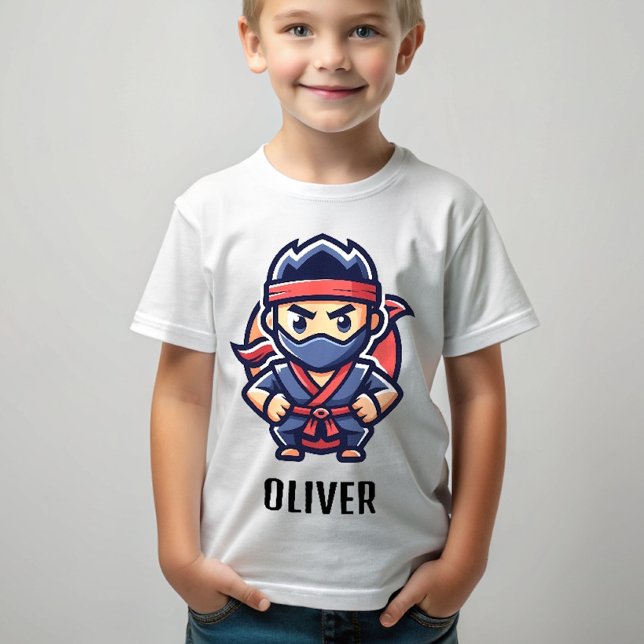 Camiseta Guerreiro Ninja Fofo Personalizado (Criador carregado)