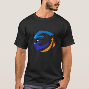 Camiseta guerreiro ninja mínimo no peito 