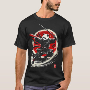 Camiseta Guerreiro Ninja Samurai Japonês Panda
