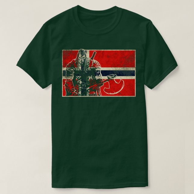 Camiseta Guerreiro Norueguês Viking 1 (Frente do Design)