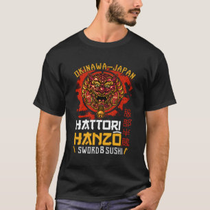Camiseta Guerreiro Okinawa Japão Tori Hanzo Sword E