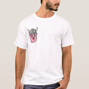 Camiseta Guerreiro Operístico do Feijão Rosa Vestindo Vikin