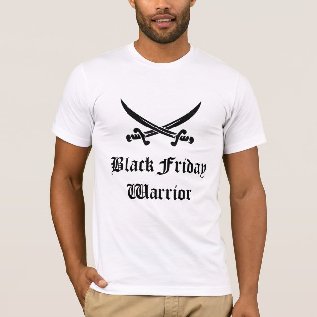 Camiseta Guerreiro preto de sexta-feira (Frente)