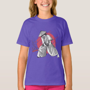 Camiseta Guerreiro Samurai Ataca com Katana