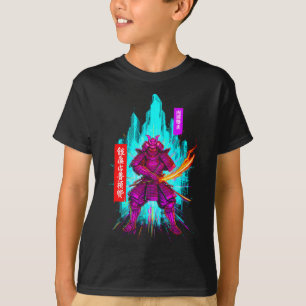 Camiseta guerreiro samurai ciberpunk engraçado dizendo sarc