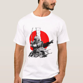 Camiseta guerreiro samurai com espada