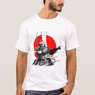Camiseta guerreiro samurai com espada