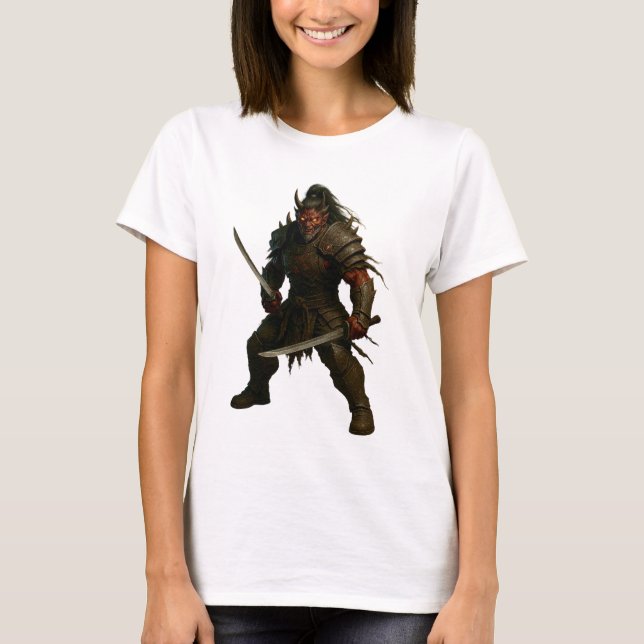 Camiseta Guerreiro Samurai Demoníaco (Frente)