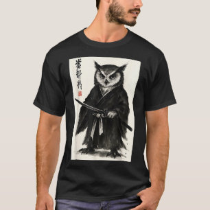 Camiseta Guerreiro samurai engraçado estilo anime japonês m
