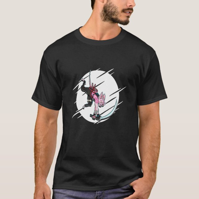 Camiseta Guerreiro Samurai Gato Sphynx (Frente)