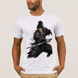 Camiseta Guerreiro Samurai Luta Contra Seus Demônios Gráfic