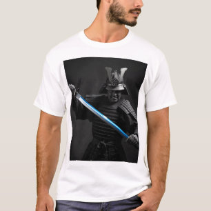 Camiseta Guerreiro Samurai sem rosto - Arte Carvical de Hon
