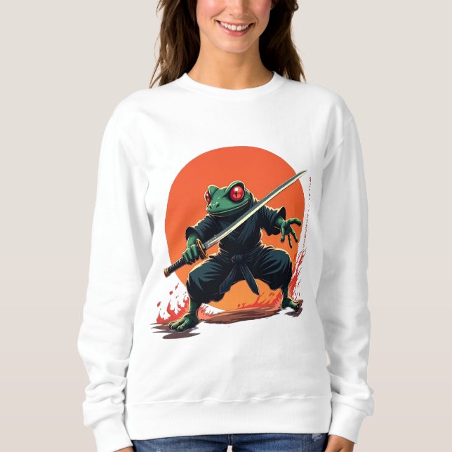Camiseta Guerreiro Sapo Ninja - Combatente Anime Samurai Ka (Frente)