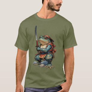 Camiseta Guerreiro Sapo Samurai com Katana