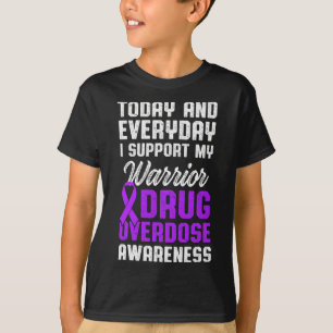 Camiseta Guerreiro Sobrevivente Consciente de Sobredose de