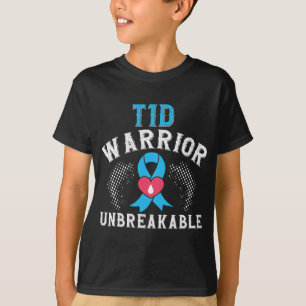 Camiseta Guerreiro T1D Sensibilização para a Diabetes Isolá