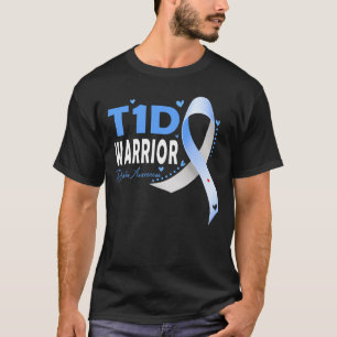 Camiseta Guerreiro T1D - Sensibilização para a diabetes tip