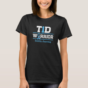 Camiseta Guerreiro T1D Tipo 1 Sensibilização para a Diabete