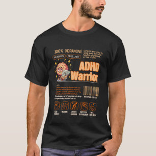 Camiseta Guerreiro TDAH Código de Barras Neurodiversidade T
