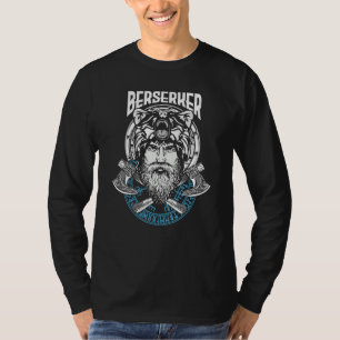 Camiseta Guerreiro Urso Berserk Runas Odin Bússola Nórdica