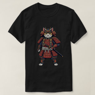 Camiseta Guerreiro Valente Gato Samurai