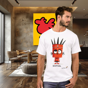 Camiseta Guerreiro Vermelho SENTINEL - Por Design Único