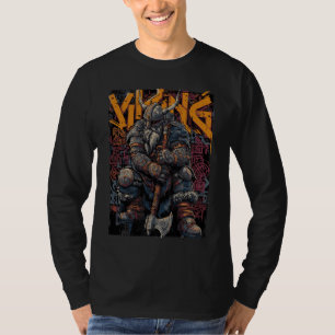 Camiseta Guerreiro Viking – Arte do Machado Nórdico