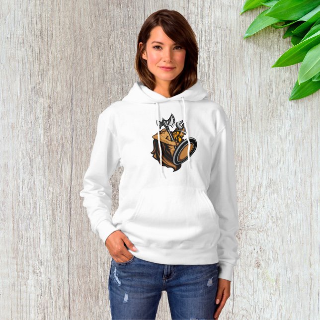 Camiseta Guerreiro Viking Bárbaro Nórdico com Machado (Criador carregado)