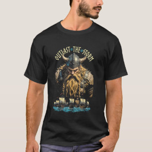 Camiseta Guerreiro Viking Supera a Tempestade Mitologia Nór