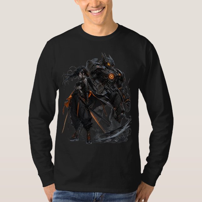 Camiseta guerreiros cyberpunk (Frente)