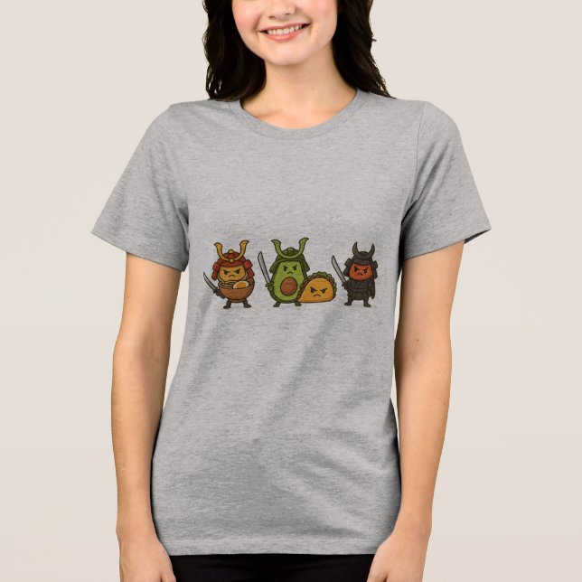 Camiseta Guerreiros da Comida Samurai (Frente)