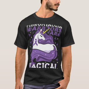 Camiseta Guerreiros de Fibromialgia são Amantes de Unicórni