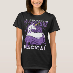 Camiseta Guerreiros de Fibromialgia são Amantes de Unicórni