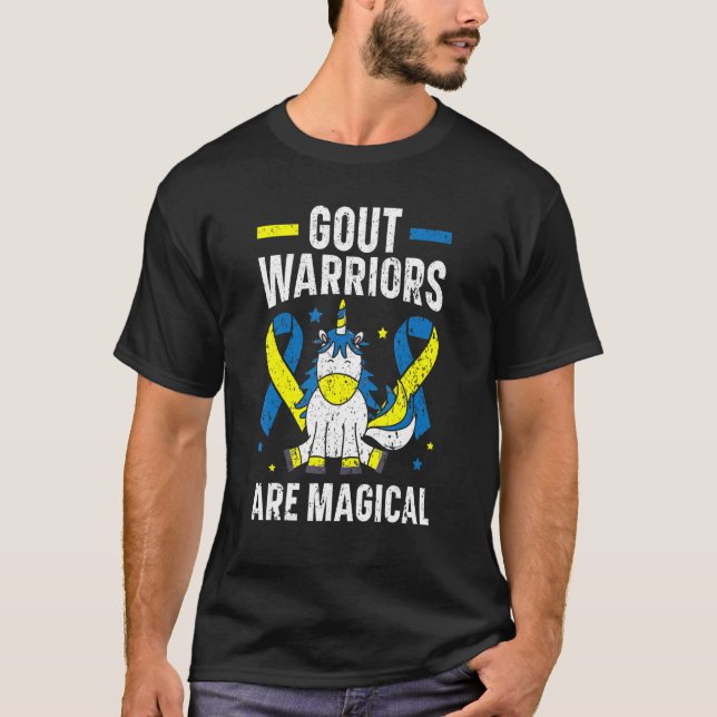 Camiseta Guerreiros de Gout são uma consciência mágica de G (Frente)