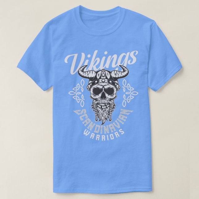Camiseta Guerreiros escandinavos Vikings (Frente do Design)