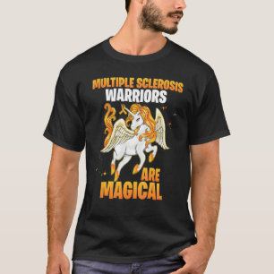Camiseta Guerreiros Múltiplos de Esclerose Laranja-Unicórni